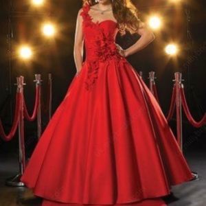 Panoply Floral One Shoulder Ball Gown